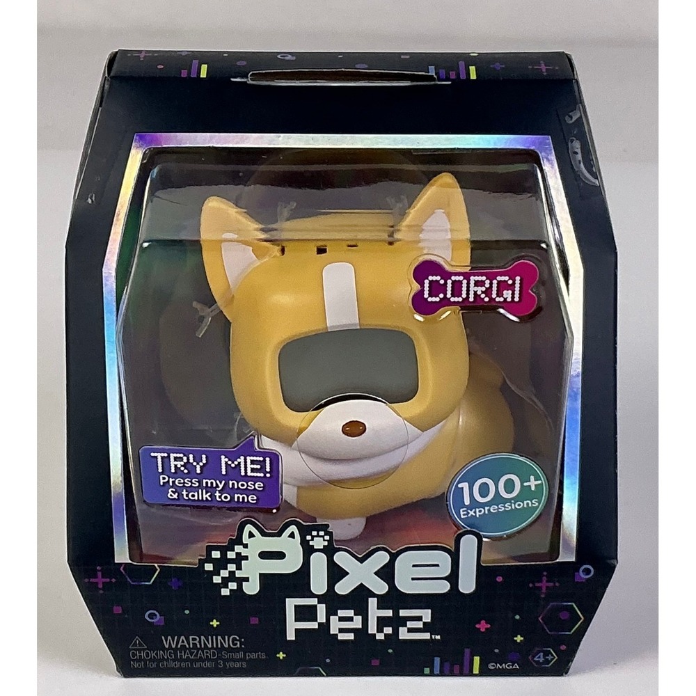 Pixel Petz Corgi Interactive Toy Pet 100 Expressions Talking Pet Kids Toy